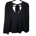 Free People Sweater Sequin Floral Wool Angora Black Small NWT New Y2K 2007 RARE