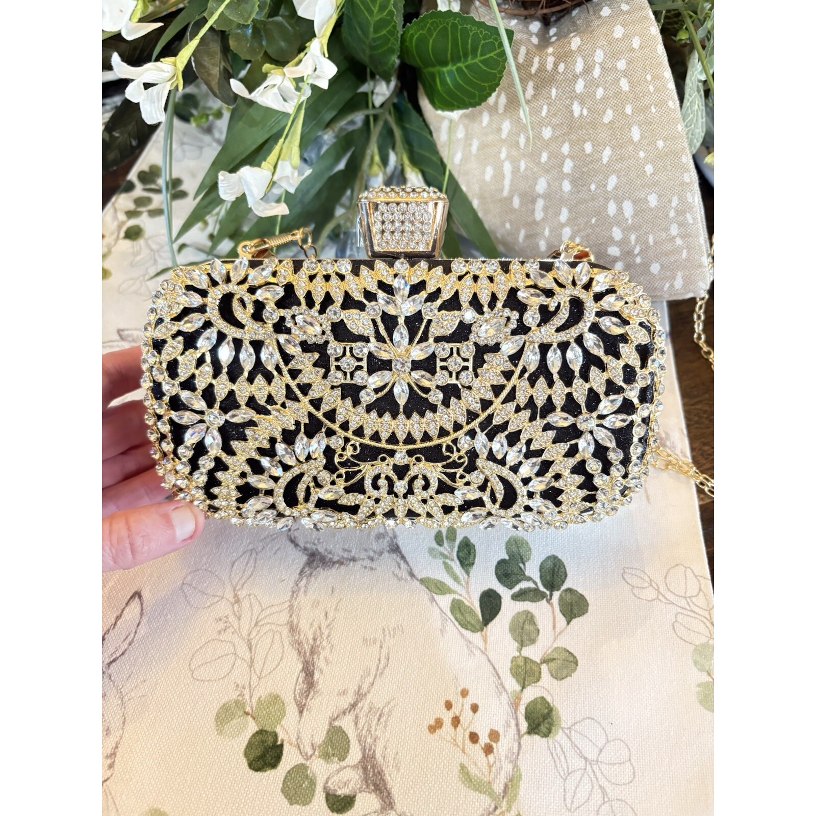Elegant Rhinestone Evening Clutch