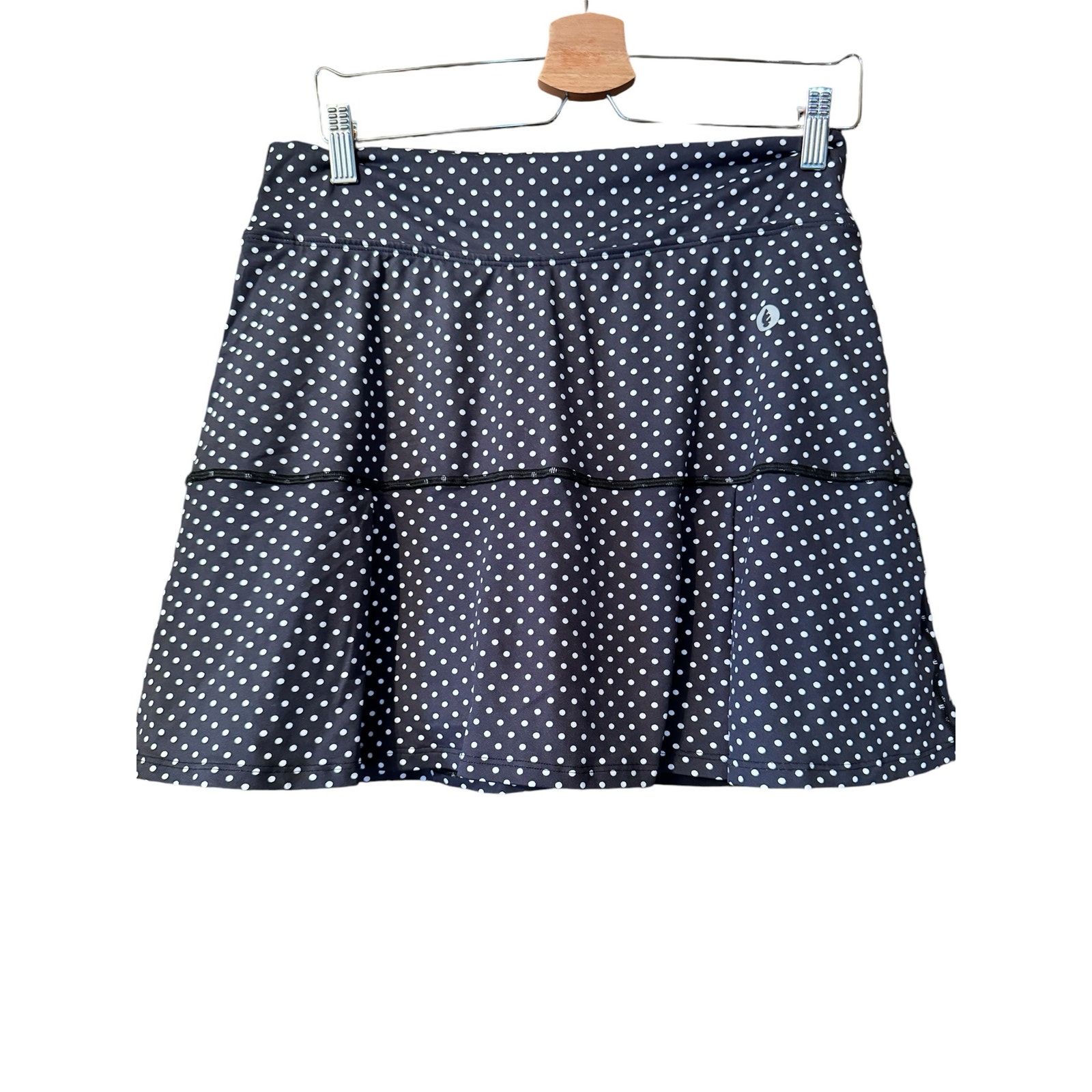 DonaJo Pickleball Tennis athetic skort 3/L outdoor active sportswear black/white