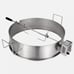 VEVOR BBQ Rotisserie Ring Kit for 22 Kettle Charcoal Grills Stainless Steel