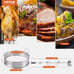 VEVOR BBQ Rotisserie Ring Kit for 22 Kettle Charcoal Grills Stainless Steel