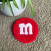 Habd tufted M&Ms coaster rugs!! Mug rugs 6 piece set ooak!