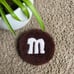 Habd tufted M&Ms coaster rugs!! Mug rugs 6 piece set ooak!