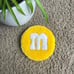 Habd tufted M&Ms coaster rugs!! Mug rugs 6 piece set ooak!