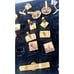 Vintage Cufflinks Lot Paired Tie Bars Pins Tuxedo Buttons Nice Black Coral