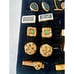 Vintage Cufflinks Lot Paired Tie Bars Pins Tuxedo Buttons Nice Black Coral