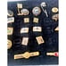 Vintage Cufflinks Lot Paired Tie Bars Pins Tuxedo Buttons Nice Black Coral