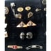 Vintage Cufflinks Lot Paired Tie Bars Pins Tuxedo Buttons Nice Black Coral