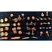 Vintage Cufflinks Lot Paired Tie Bars Pins Tuxedo Buttons Nice Black Coral
