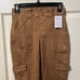 Brand NEW Spanx Stretch Twill Ankle Cargo Pants Honeyglow Women's Small.