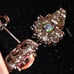 Diam opal earrings