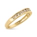 14K Yellow Gold Plated .925 Sterling Silver Champagne Diamond Ring