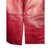Newport News women’s size 4 leather red skirt knee length zipper slit