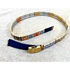 Vintage 35 Boy Scout Belt 27 Metal Merit Badges Collectible Brass Buckle USA