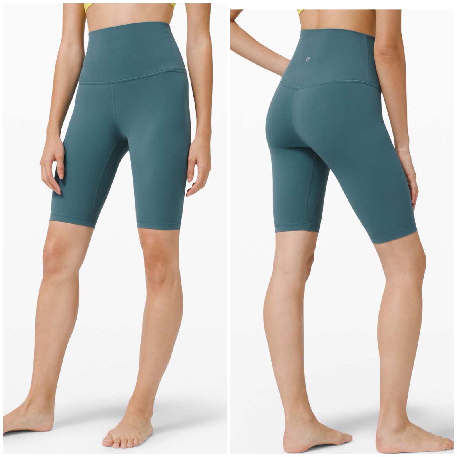 Lululemon align super high rise short 10” desert teal blue women’s 8 W7BKHS