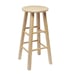 Natural Wood Backless Indoor Bar Stool, Fully Assembled,-FJKSLJ251