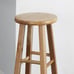 Natural Wood Backless Indoor Bar Stool, Fully Assembled,-FJKSLJ251