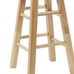 Natural Wood Backless Indoor Bar Stool, Fully Assembled,-FJKSLJ251