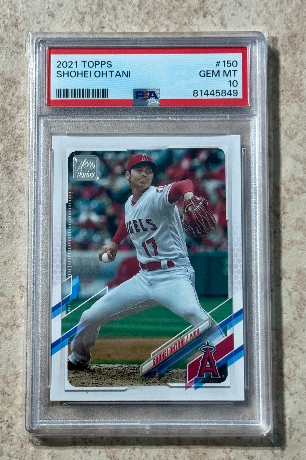2021 Topps Shohei Ohtani #150 Los Angeles Angels PSA 10 GEM MINT