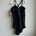 NWT Torrid Black Slim Fix Wireless Lattice Front One Piece Swimsuit Size 6/6X/30