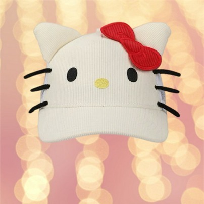 NEW - Sanrio Hello Kitty 3D Corduroy Trucker Hat