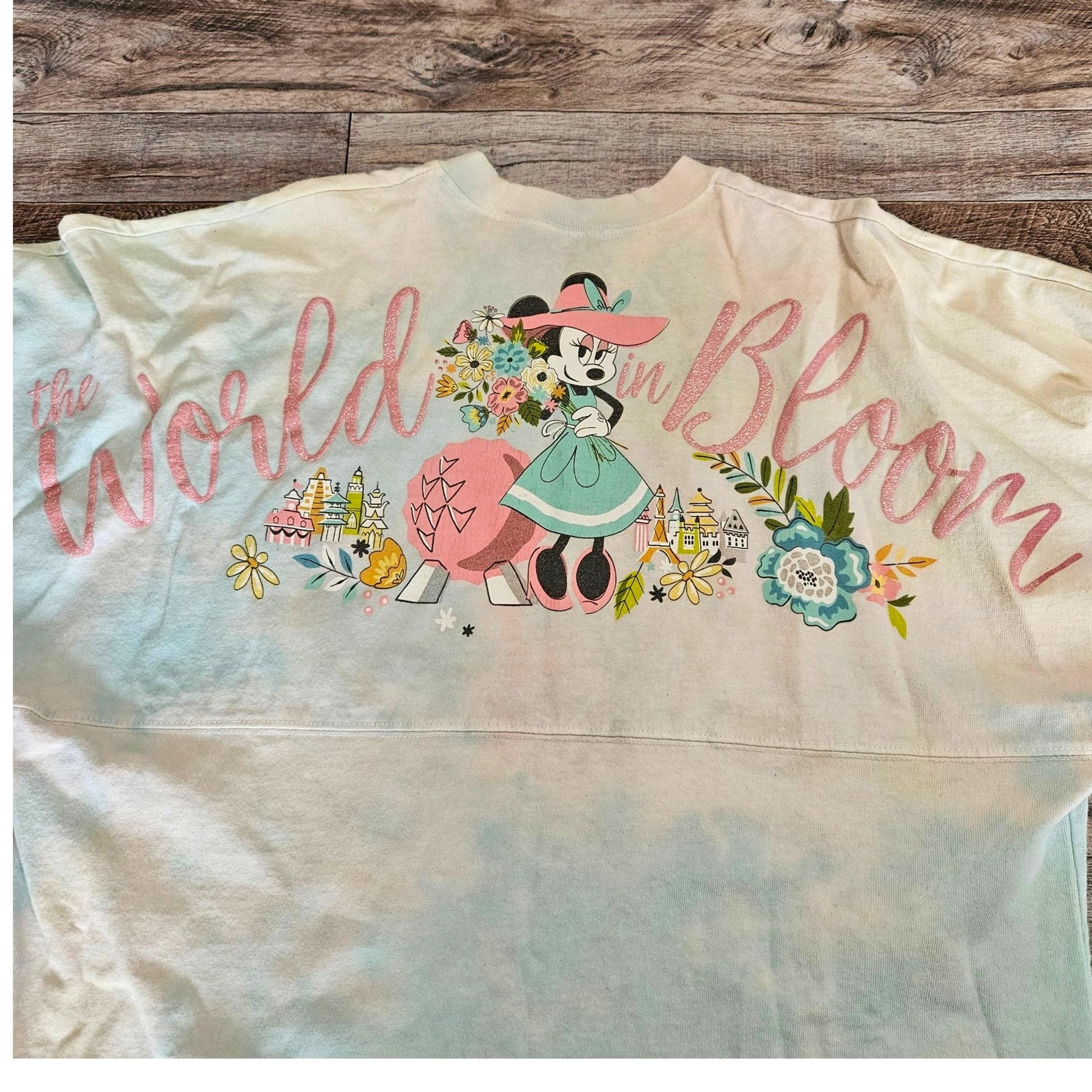 Disney Spirit Jersey Womens S Flower Garden Festival Minnie Mouse Sweatshirt