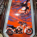 Vintage Motorcycle Eagle Red Touch Lamp Electronic Used Pre Owned Tested Works R