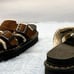 Dr Martens Myles Brown Suede 2-Buckle Sandals Suede & Wool Men's Sz. 9