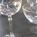 Fostoria Holly clear stem 6 champagne glasses