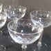 Fostoria Holly clear stem 6 champagne glasses