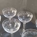 Fostoria Holly clear stem 6 champagne glasses