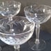 Fostoria Holly clear stem 6 champagne glasses