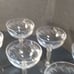 Fostoria Holly clear stem 6 champagne glasses