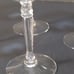Fostoria Holly clear stem 6 champagne glasses
