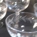 Fostoria Holly clear stem 6 champagne glasses