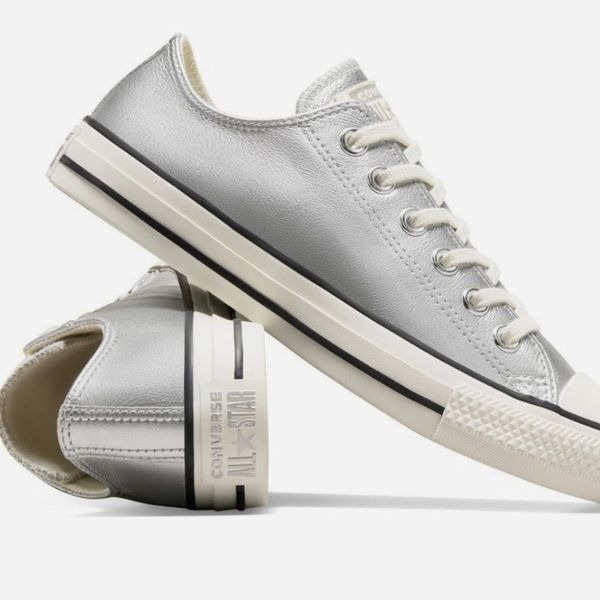 Converse All Star Oxford Sneakers- Silver