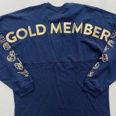Disney D23 Spirit Jersey Gold Member Size XL Exclusive Glitter