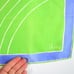 Vintage Vera Neumann silk scarf color block mod retro geometric neon green blue