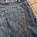 Vintage Y2k Mek Dnm Embroidered Baggy Wide Leg Jeans Size 36x32