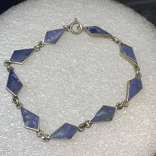 Vintage Sterling Lapis Lazuli Southwestern Native style Bracelet