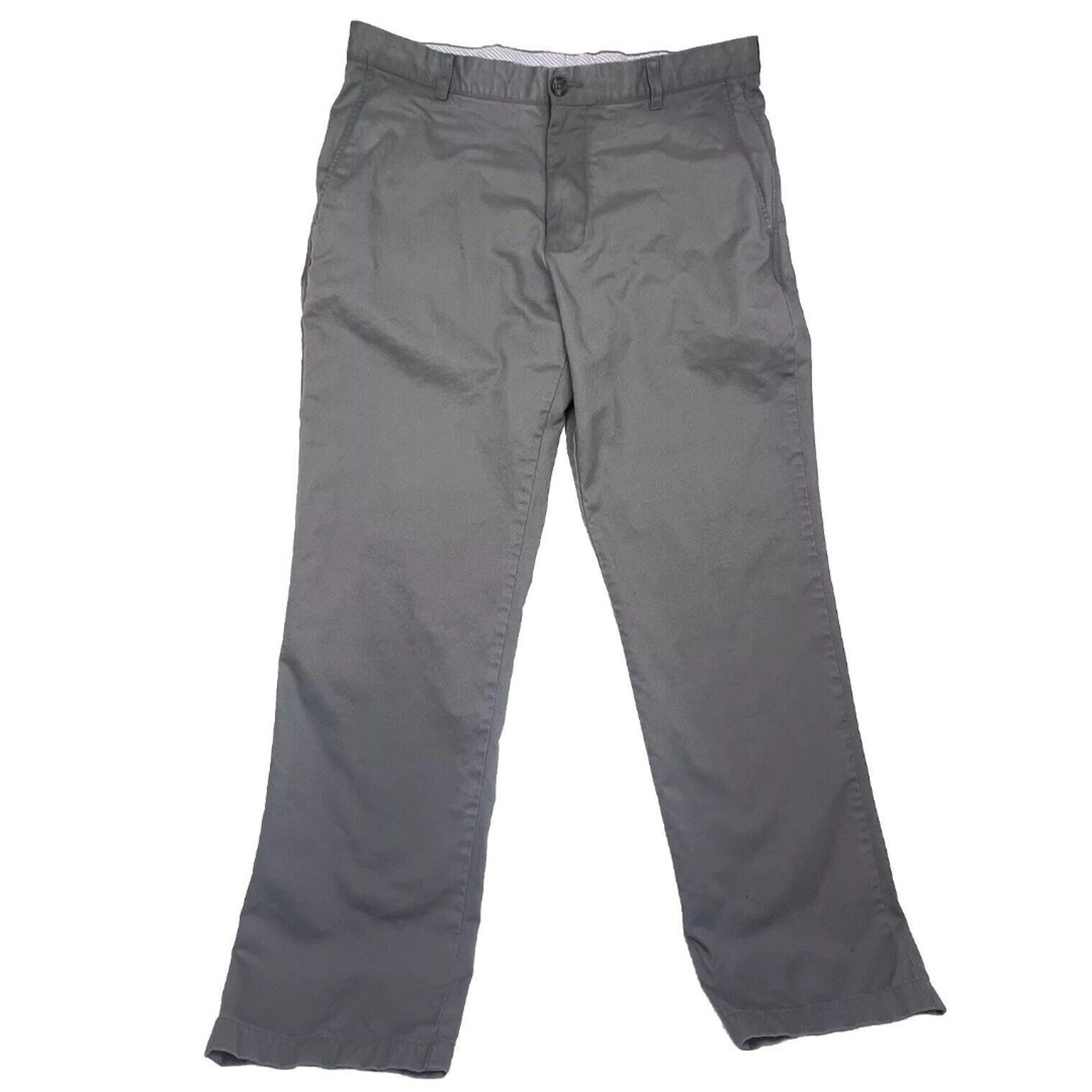 Southern Tide Skip Jack Chino Pants Gray Classic Fit Flat Stretch Mens 36x32