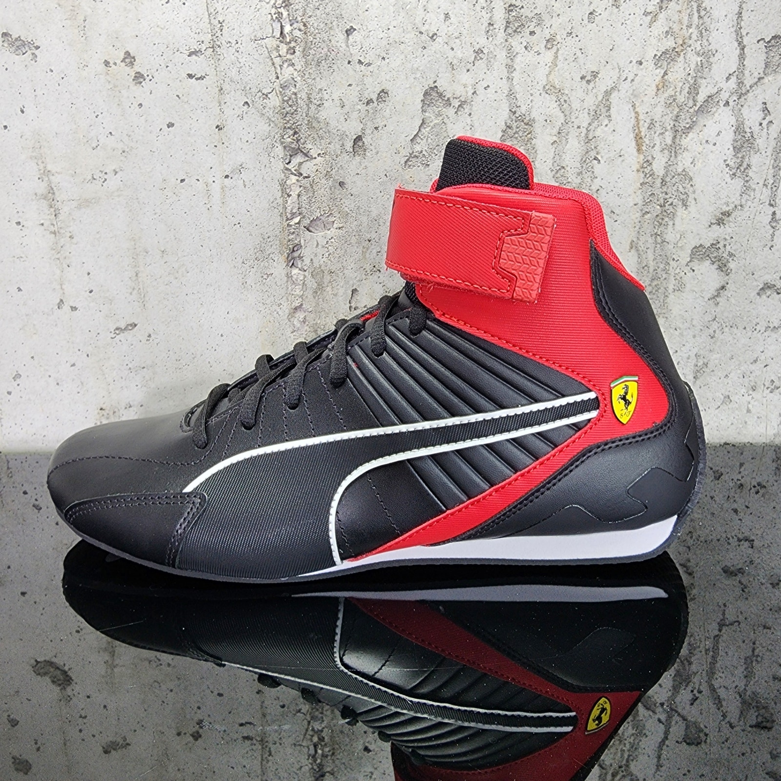 MSRP 139 Scuderia Ferrari Kart Cat Men's Mid Top Motorsport Shoes 10
