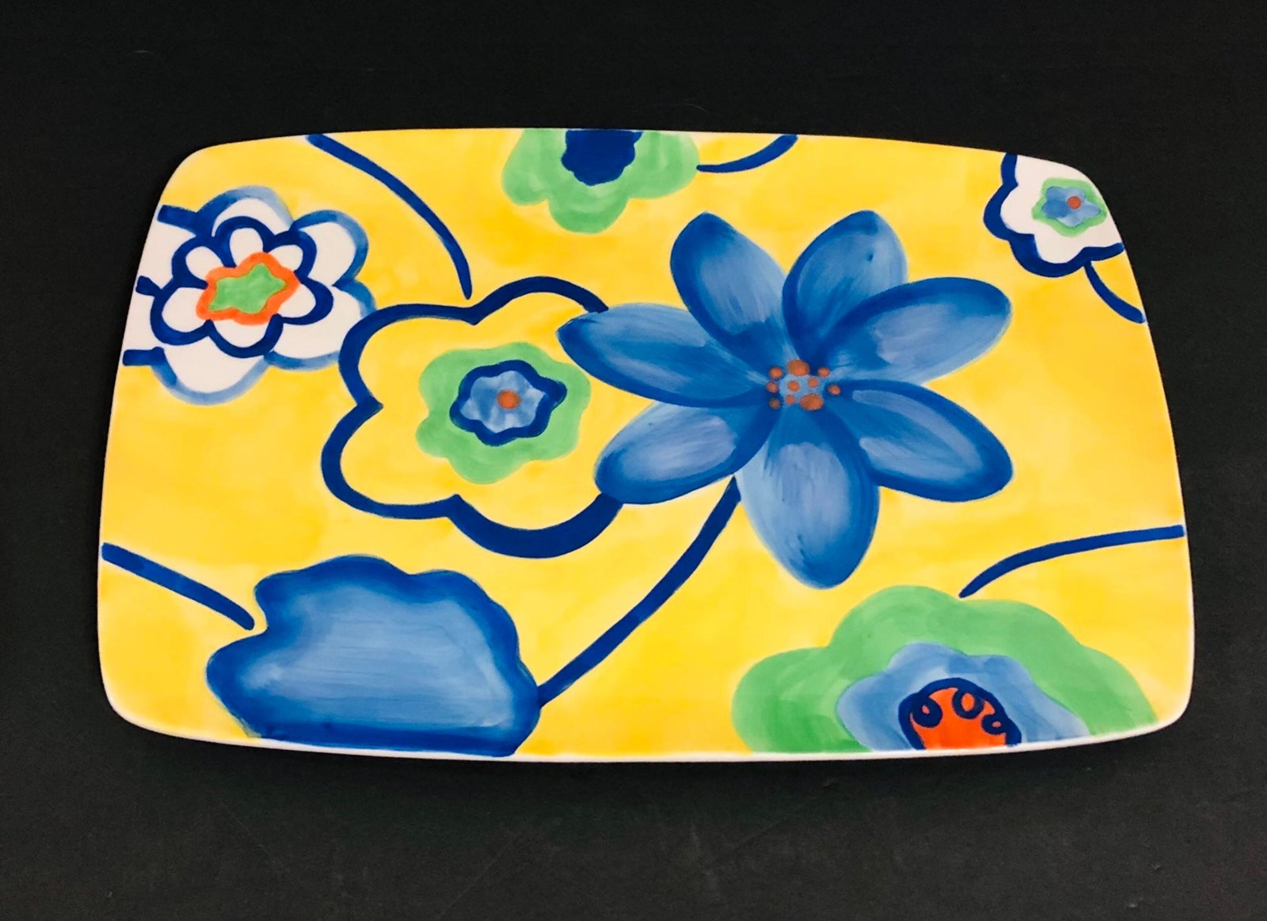 Vintage RARE Floral Avon China 13” Serving Platter