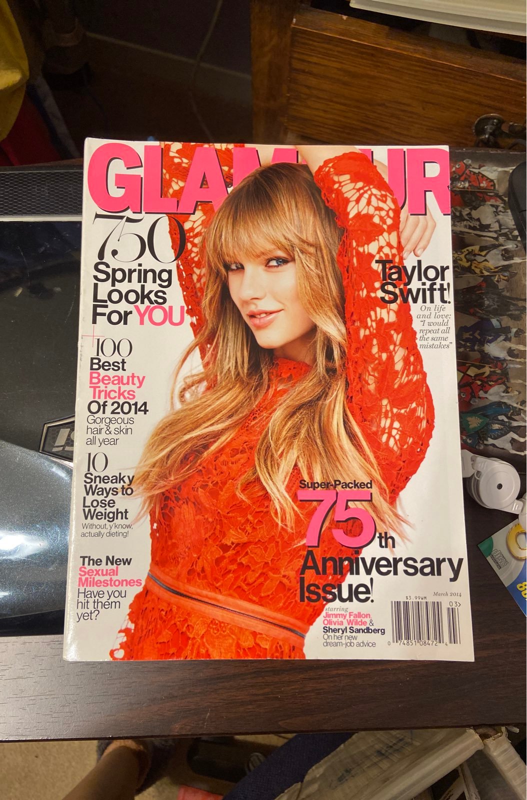 Taylor Swift Glamour 2014 Magazine FIRM