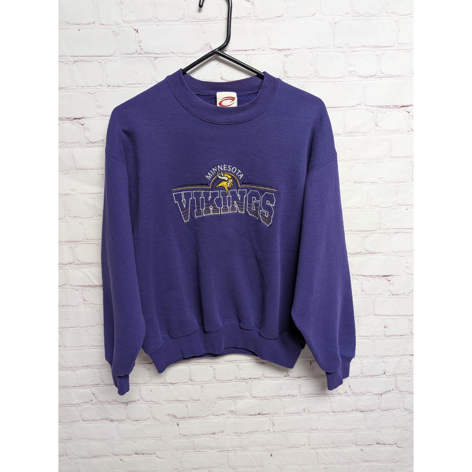 Vintage Minnesota Vikings Purple Crewneck Cadre Athletic Sweatshirt Med EUC 071