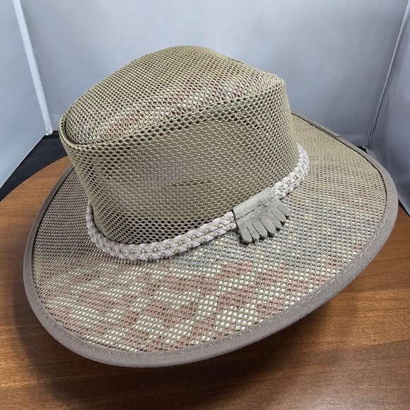 Cabana Breathable Wide Brim Sun Hat | American Hat Makers | Sand NWT | RARE LE
