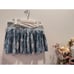 Lululemon Time to Shine Skirt Size 6 Blue Print Athletic Tennis Golf Activewear