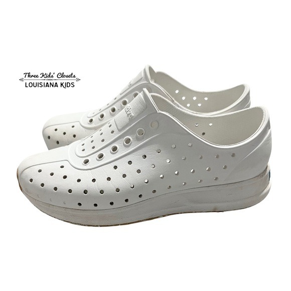 Native Robbie J1 Kids White Sneaker Sandals Water Shoes