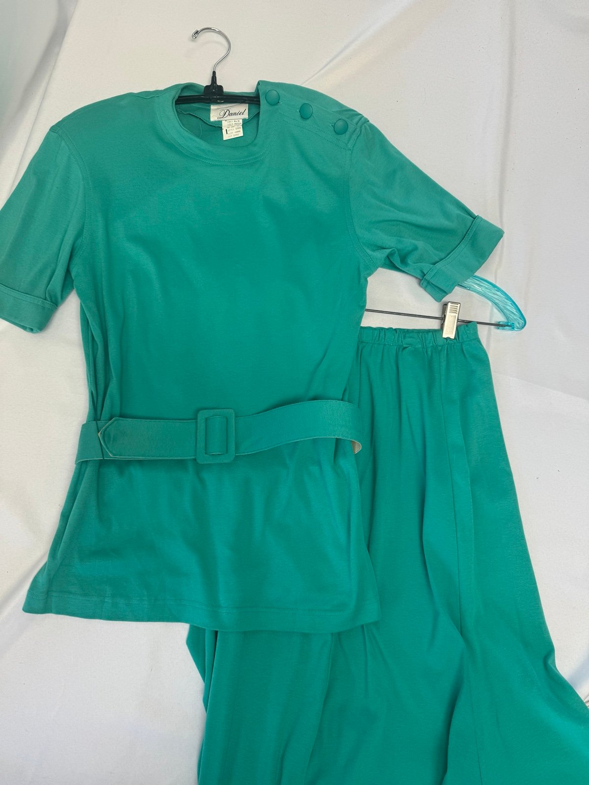 Vintage Daniel Women’s top and skirt set with belt