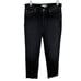 Re/Done High Rise Stove Pipe Jeans Women High Rise Straight Leg Cropped Black 30